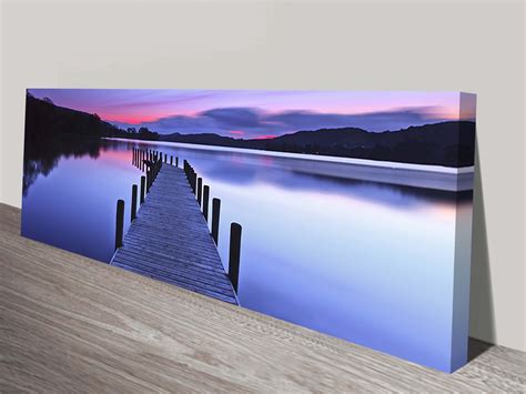 Buy A Panoramic Of The Jetty At Coniston Water Framed Artwork Adelaide