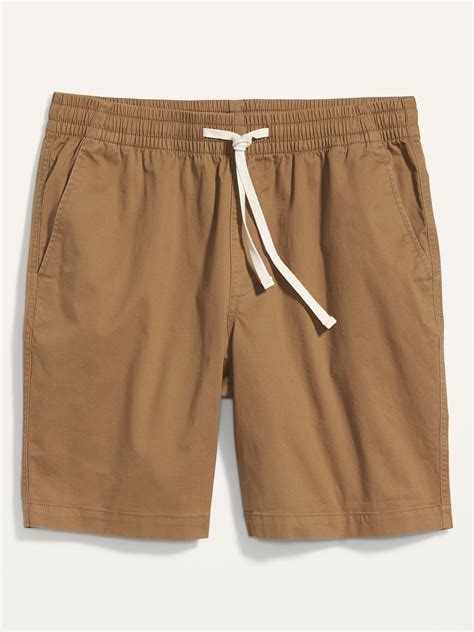 twill jogger shorts for men 9 inch inseam old navy