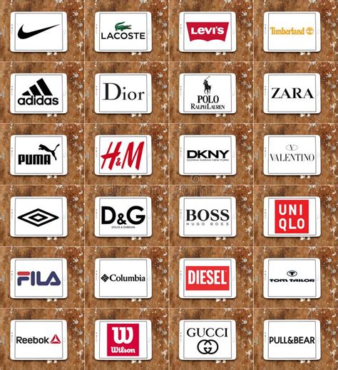 Clothing Brands And Logos Collection Of Logos And Brands Of Top Famous