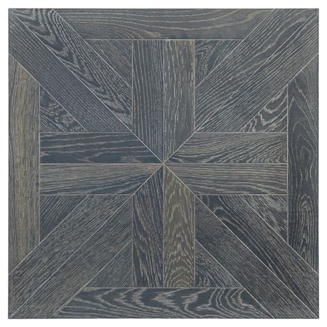 Canterbury Gray Oak Wire Brushed Engineered Hardwood Medallion Floor
