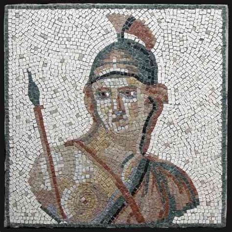 Mosaico romano de Atenea. 60x60cm | Mosaicos romanos, Mosaicos, Arte