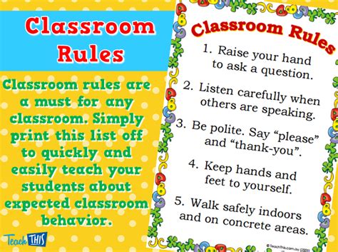 Classroom Rules Teacher Resources And Classroom Games Teach This