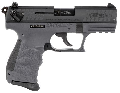 Walther Arms 5120765 P22 Q 22 Lr 342 101 Tungsten Gray Black