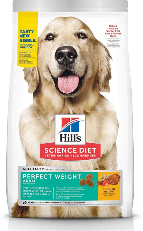Also, when you buy dog food, particularly for any dog, you will notice a brief description (written on the back) of the ingredients used in the food. Hill's Science Diet Adult Perfect Weight Dry Dog Food, 28 ...