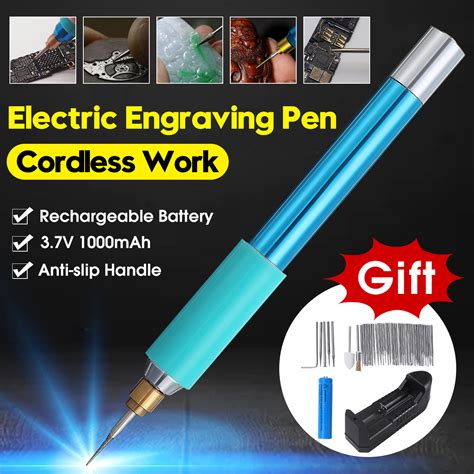 Cordless Electric Engraving Pen 1000ma Rechargeable Engraver Sander
