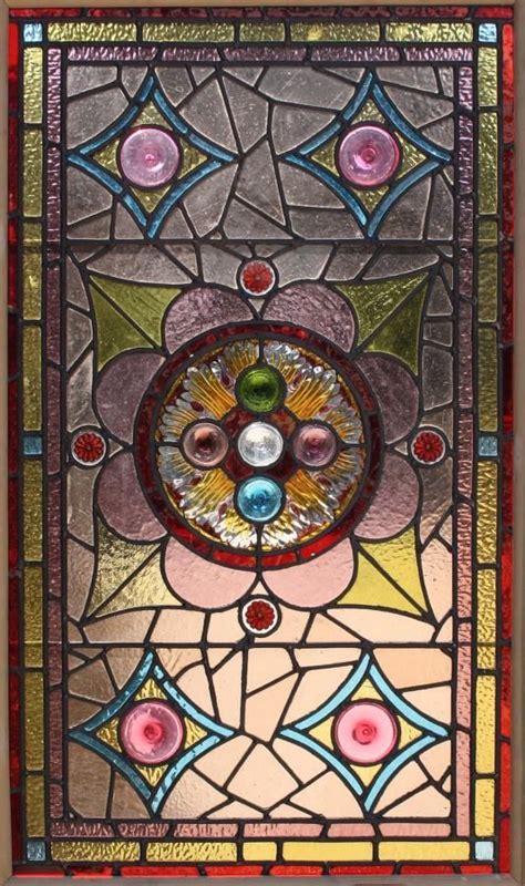 Victorian Stained Glass Panels Stained Glass Mirror Stained Glass Projects Stained Glass