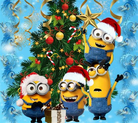 Merry Christmas Minions Merry Christmas To All Christmas Scenes