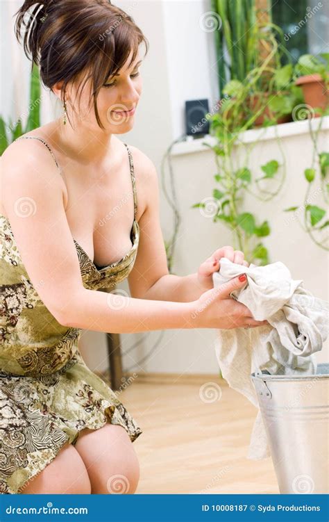 Housewife Stock Image Image Of Cleaning Female Beautiful