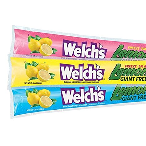 Welchs Giant Freeze Pops Pink Watermelon Lemonade 157 G Snaxies