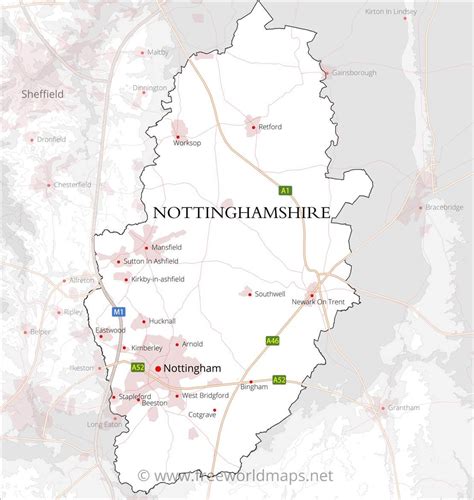 Nottinghamshire Maps