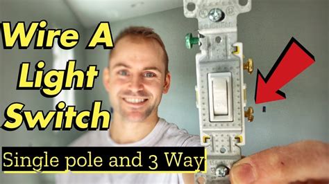 How To Wire A Light Switch Youtube