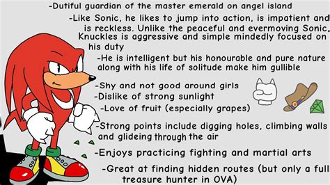 Knuckles The Echidnas Original Characterisation According To Early