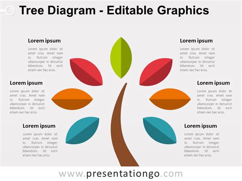 Backbone is not the only framework like this; Simple Tree PowerPoint Diagram - PresentationGO.com
