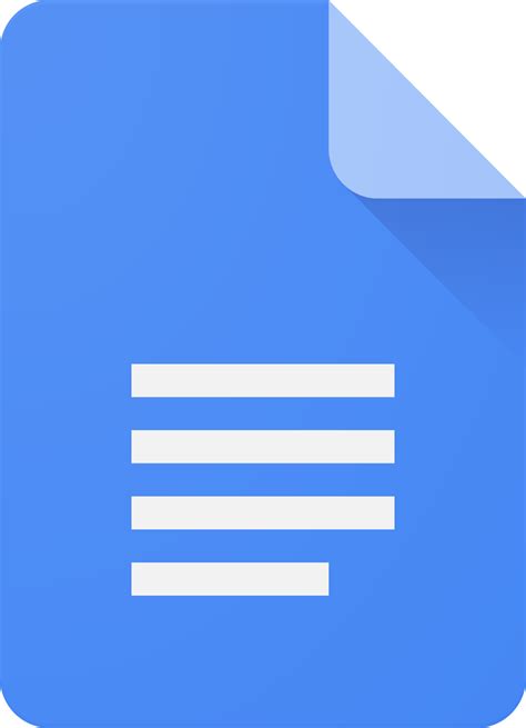 Multiple people can edit a document at the same time. Fichier:Google Docs logo.svg — Wikipédia