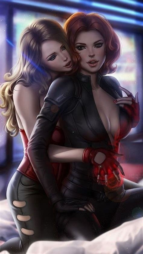 Black Widow And Scarlet Witch Fanart Black Widow Marvel Scarlet