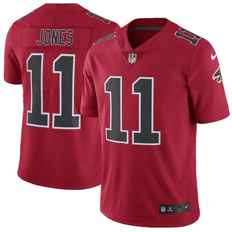 The falcons original uniforms featured red helmets, black jerseys, white pants, and striped black the falcons late 1980s uniforms also continued the trend of moving the sleeve stripes, numbers. Nike Julio Jones Atlanta Falcons Red Vapor Untouchable Color Rush Limited Player Jersey