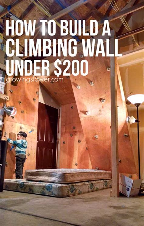 How To Build A Home Climbing Wall Under 200 Diy