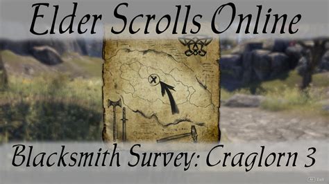 Blacksmith Survey Craglorn 3 Elder Scrolls Online YouTube