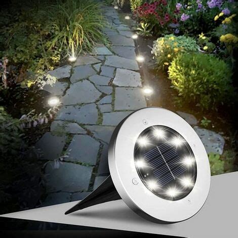 Minkurow Pezzi Luci Solari Da Terra Per Esterni Luci Solari Da Giardino Joomer Con Led Per