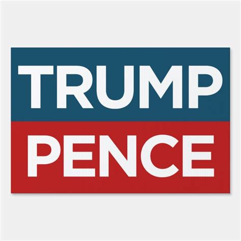 Trump Pence 2016 Election Campaign Lawn Yard Sign
