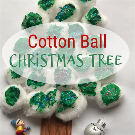 Cotton Ball Christmas Tree Craft A Touch Of Salt And Love