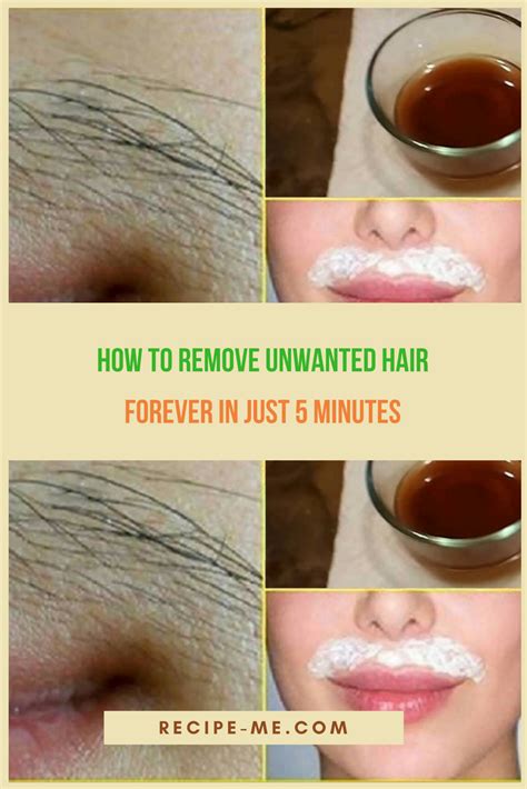 how to remove unwanted hair forever in just 5 minutes unwanted hair removal unwanted hair