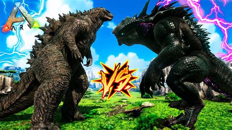 Godzilla Vs El Rey Titan Ark Survival Evolved Youtube