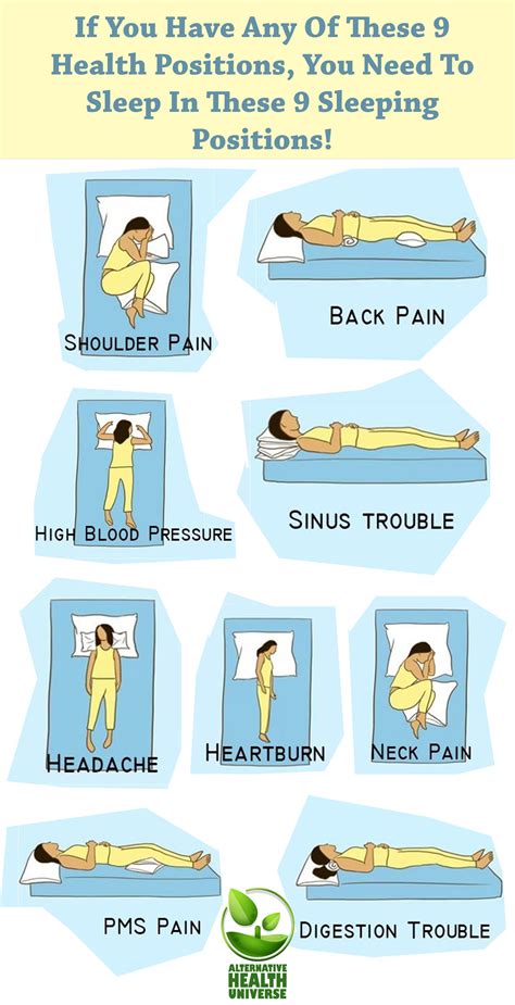 if you have any of these 9 health positions you need to sleep in these 9 sleeping positions
