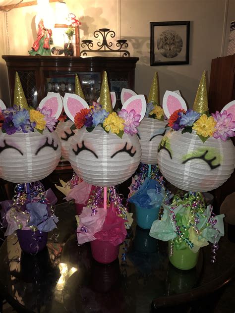 Unicorn Centerpieces Unicorn Centerpiece Crafts Centerpieces