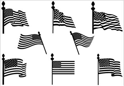 Download High Quality American Flag Clipart Silhouette Transparent Png
