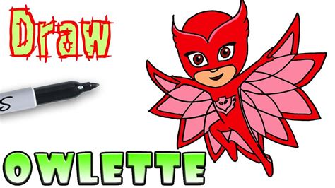 How To Draw Owlette Pj Masks Youtube