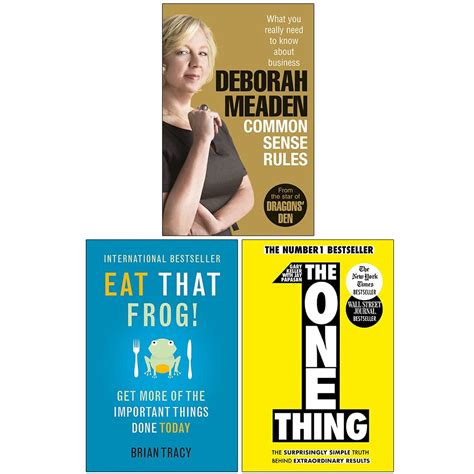 Common Sense Rules Eat That Frog And The One Thing 3 Books Collection Set The Book Bundle