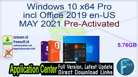 Windows 10 X64 Pro Incl Office 2019 En Us May 2021 Pre Activated Zcteamid