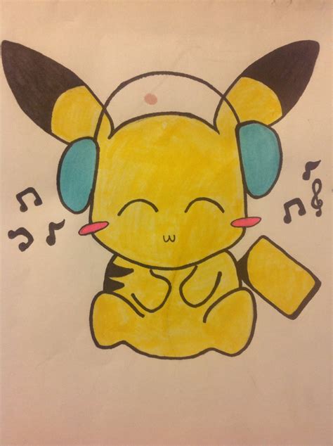 Chibi Pikachu Drawing By Vipbeauty Dragoart