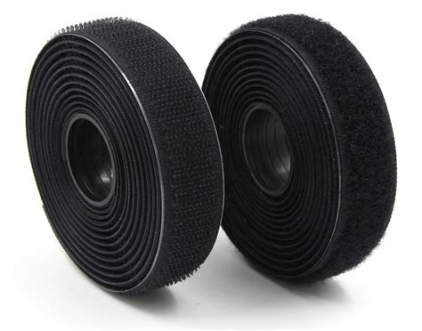 Le Rouleau De Ruban Velcro Fixation Adhésive Noir