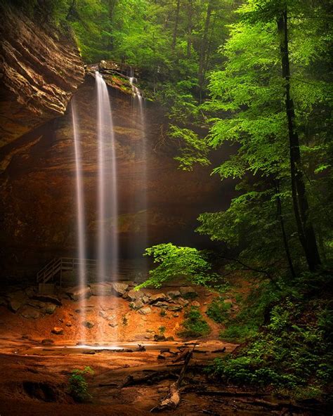 Ash Cave Waterfalls At Hocking Hills State Park Amazing
