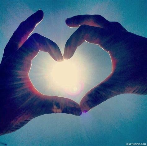 Love Heart Hands Sky Sunshine Photography Heart Hands