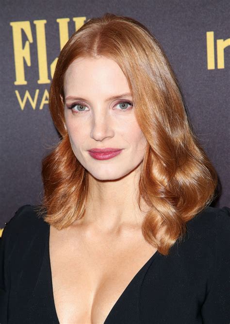 Jessica Chastain Hfpa And Instyles Celebration Of Golden Globe Awards