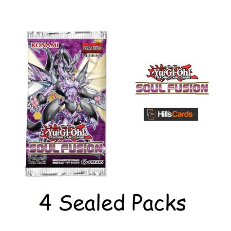 Yu Gi Oh Trading Card Game Soul Fusion 4 Sealed Booster Packs