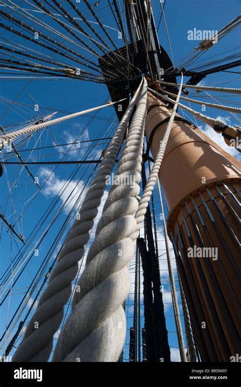 Hemp Rope Rigging Hms Victory Portsmouth Historic Dockyard England