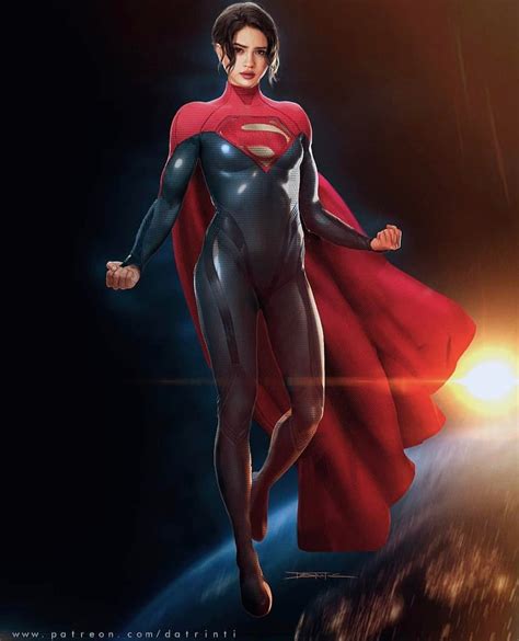visión fanart de la supergirl de the flash