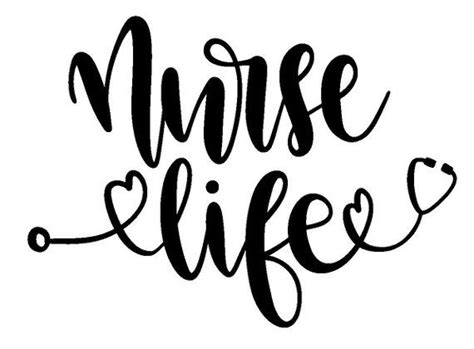 This file contains the hashtag #nurselife embeded in the middle of a heartbeat monitor image. Nurse Life Vinyl Decal, Car Decal, Nurse Decal, Nurse Life ...
