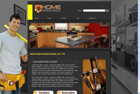 Home Improvement Website Sample On Behance Info On Affording Home