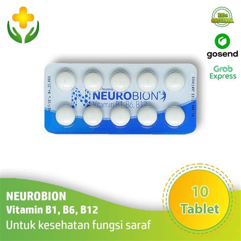jual neurobion 10 tablet vitamin saraf vitamin b kompleks neurobion putih shopee indonesia
