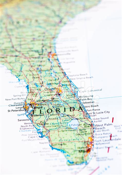 Karta över Florida Florida Miami Depositphotos Europa Karta