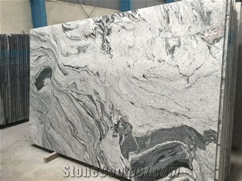 India Viscon White Granite Grey Veins Slabcosmic White Granite Floor