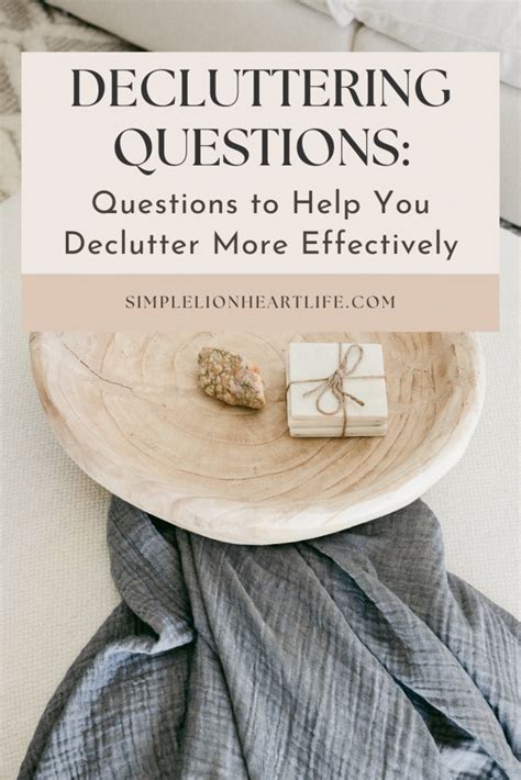 Decluttering Questions Questions To Help You Declutter More