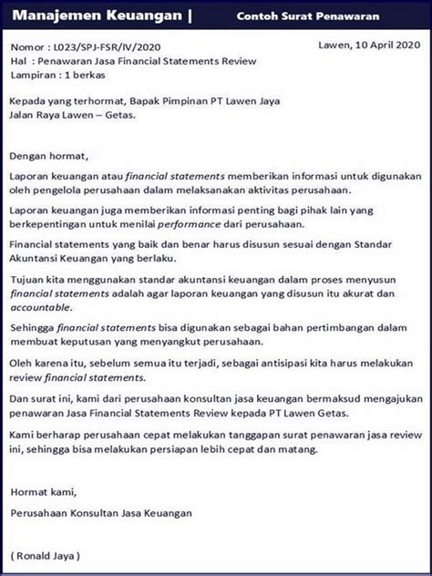Contoh proposal usaha makanan catering. Contoh Surat Penawaran Teks Negosiasi Tentang Makanan ...