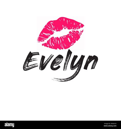 Evelyn Name Design Hi Res Stock Photography And Images Alamy