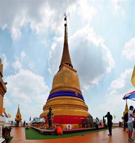 Golden Mountain Of Wat Saket Temple Editorial Photo Image Of